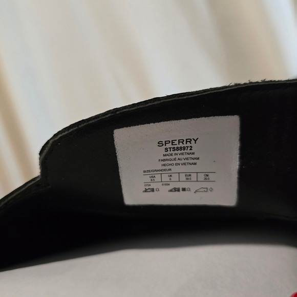 Sperry Women's Black Leather Side Zip Ankle Boots Booties STS88972 Size 8.5 - Picture 8 of 8